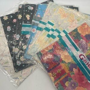 Cleo Vintage Floral Gift Wrapping Paper NEW - 11 Packs of 8.3 Sq Ft